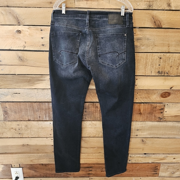 Men's Mavi "Marcus" Slim Straight Leg Jeans dark used tonal wash size 34 - Picture 2 of 5